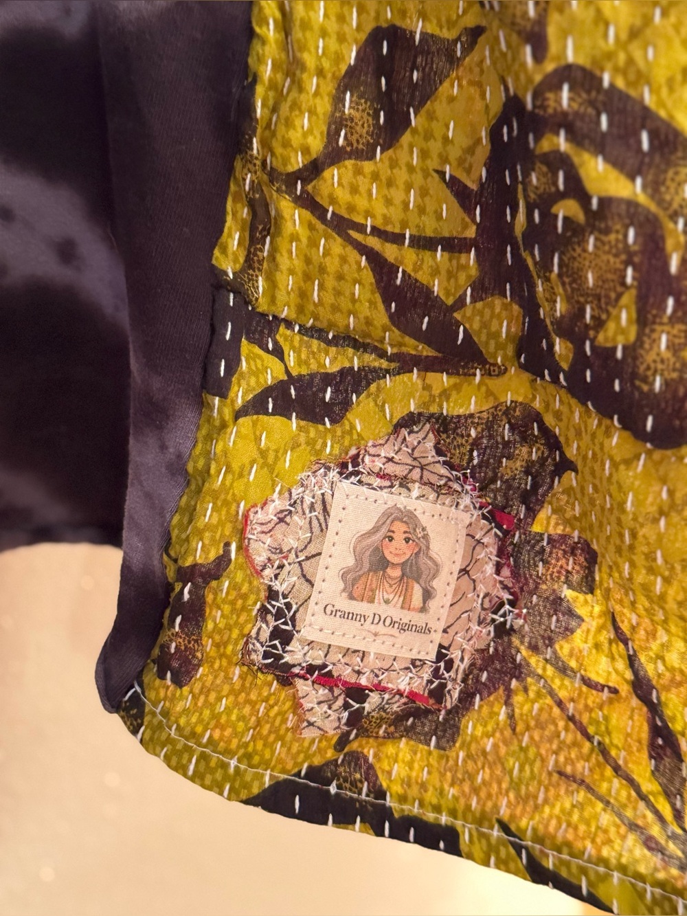 DEF LEPPARD Reworked Band Tee Poncho Style Boho Granny D Original OS - Picture 7 of 7